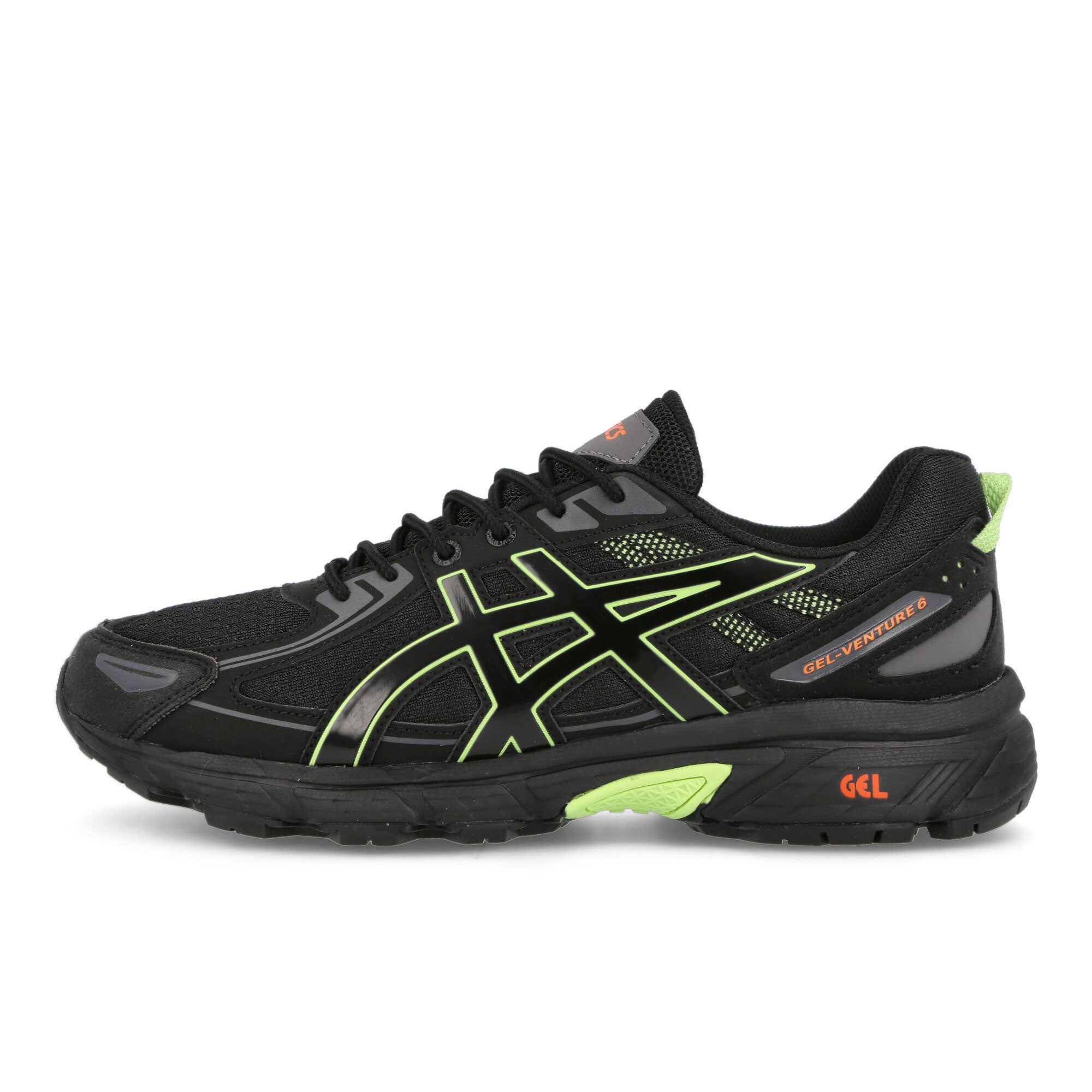Asics Gel-Venture 6 Black-Lime Green Low Top Sneakers 1203A245-002 | Overkill
