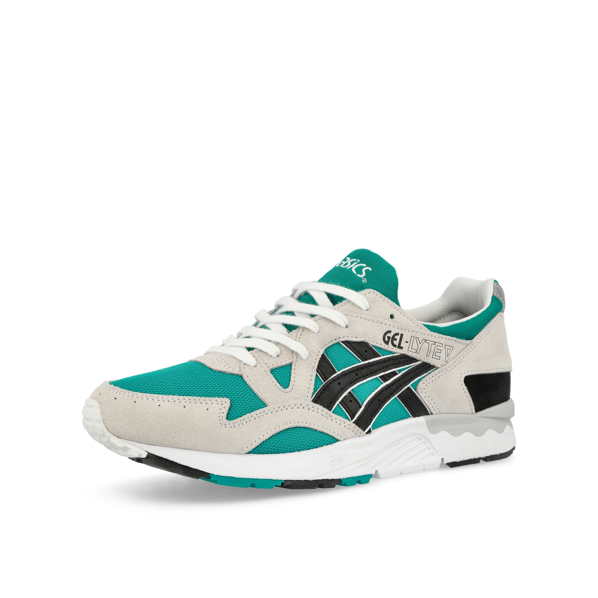 Asics Gel-Lyte V Baltic Jewel / Black Low Top Sneakers  Close Up | Overkill