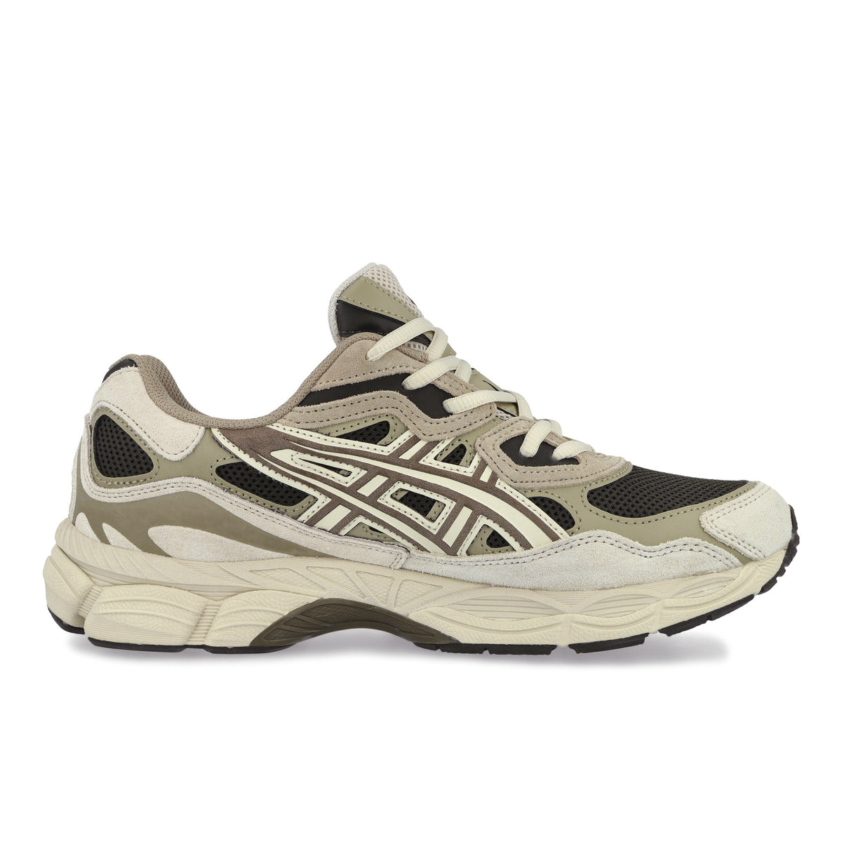 Asics GEL-NYC Black Coffee / Sepia Brown Low Top Sneakers 1203A383-204 Silhouette | Overkill
