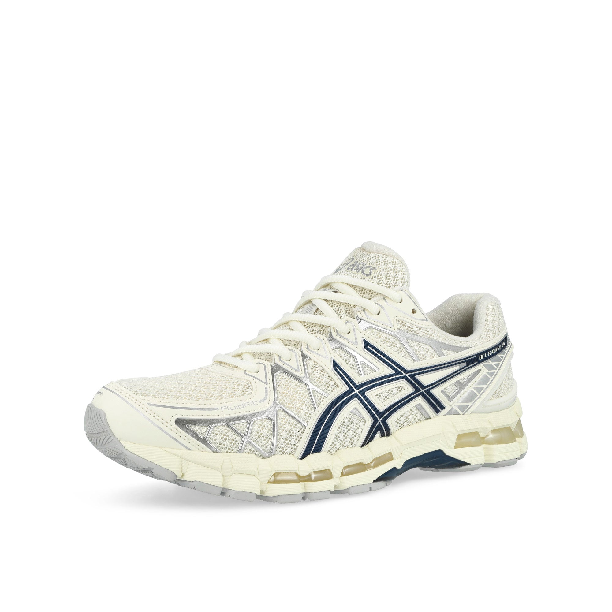 Asics Gel-Kayano 20 Cream / Independence Blue Low Top Sneakers 1203A388-104 Close-up | Overkill
