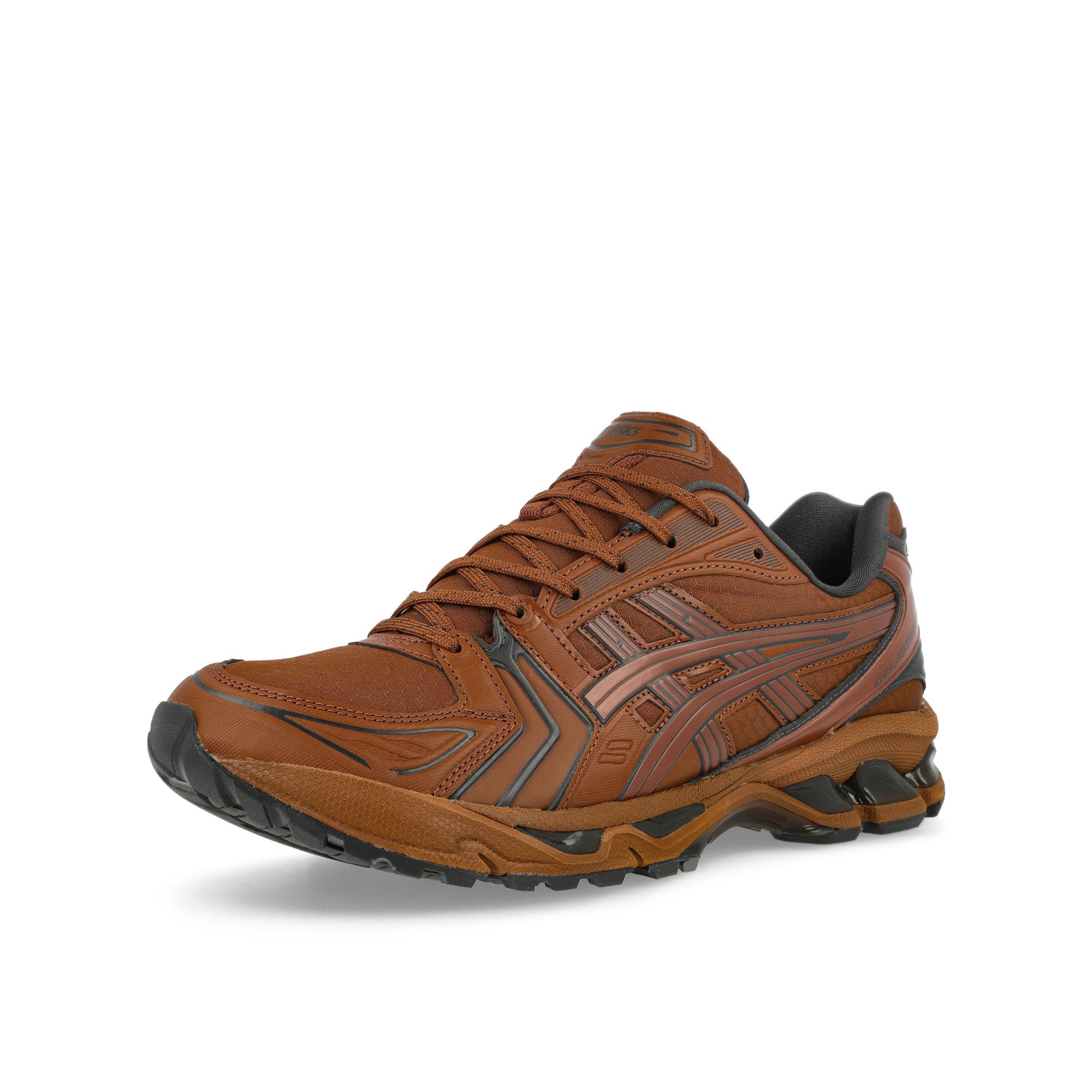 Asics Gel-Kayano 14 Rusty Brown / Graphite Grey Low Top Sneakers  Close Up | Overkill