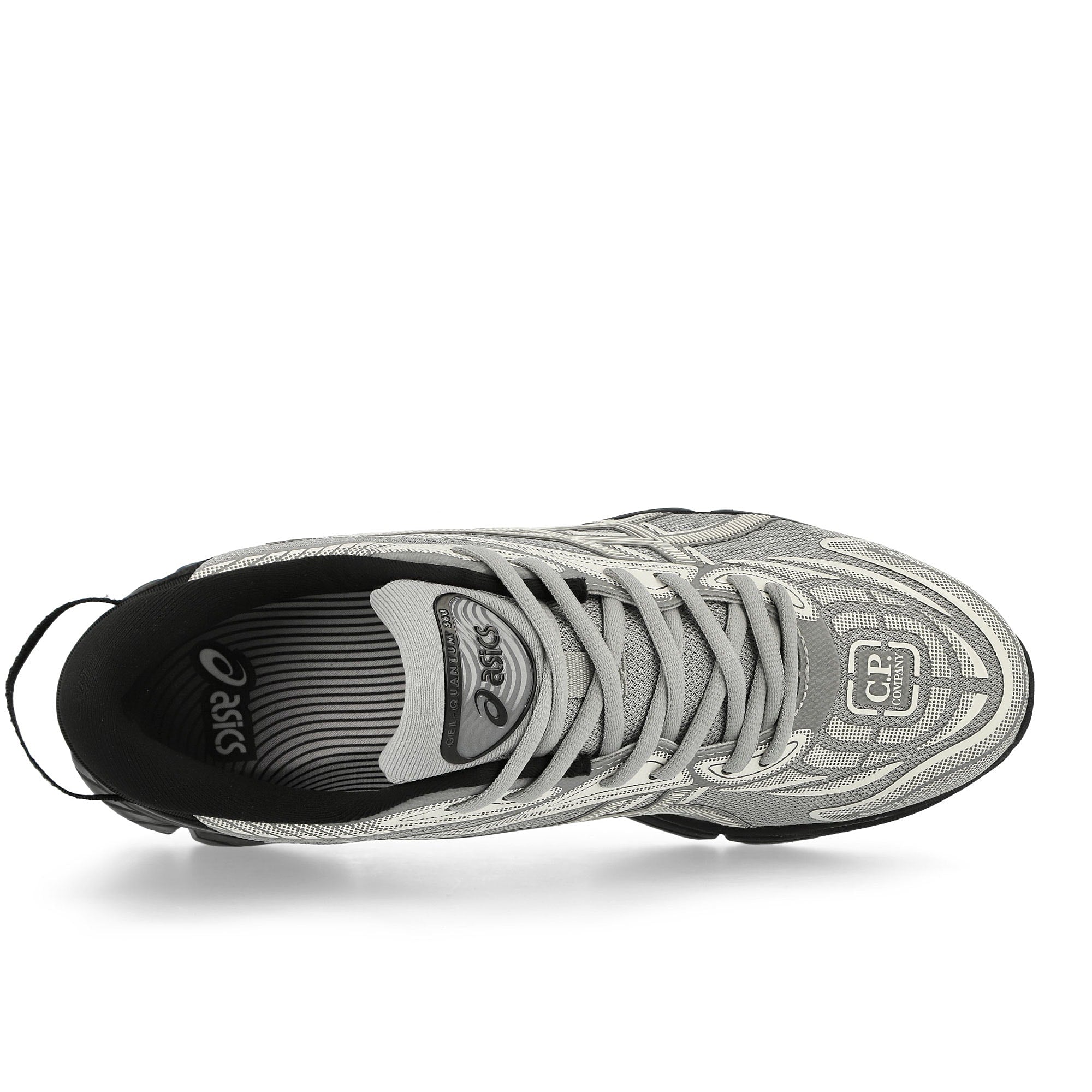 Asics C.P. Company x Asics Gel-Quantum 360 VIII Cement Grey / Cement Grey Low Top Sneakers  Detail View 1 | Overkill