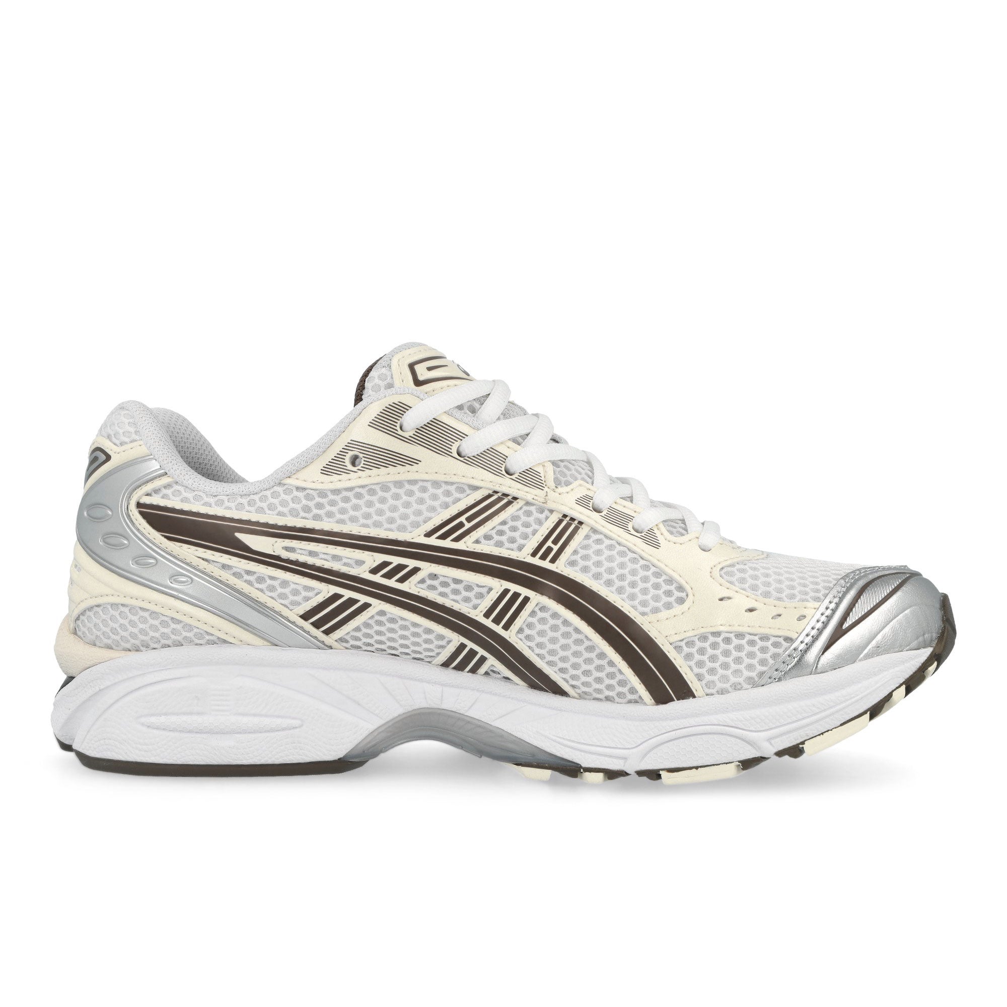 Asics Gel-Kayano 14 White / Ivory Low Top Sneakers 1203A537-111 Silhouette | Overkill
