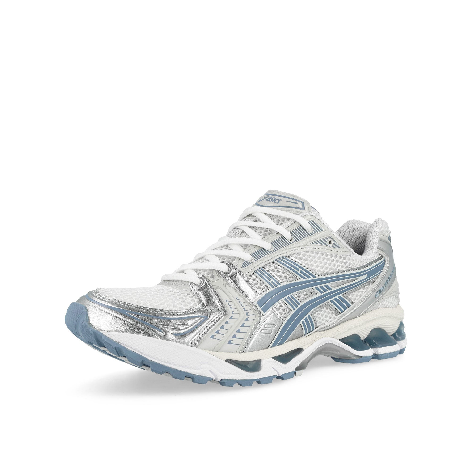 Asics  Gel-Kayano 14 White / Light Navy Low Top Sneakers  1203A537-115 Close-up | Overkill
