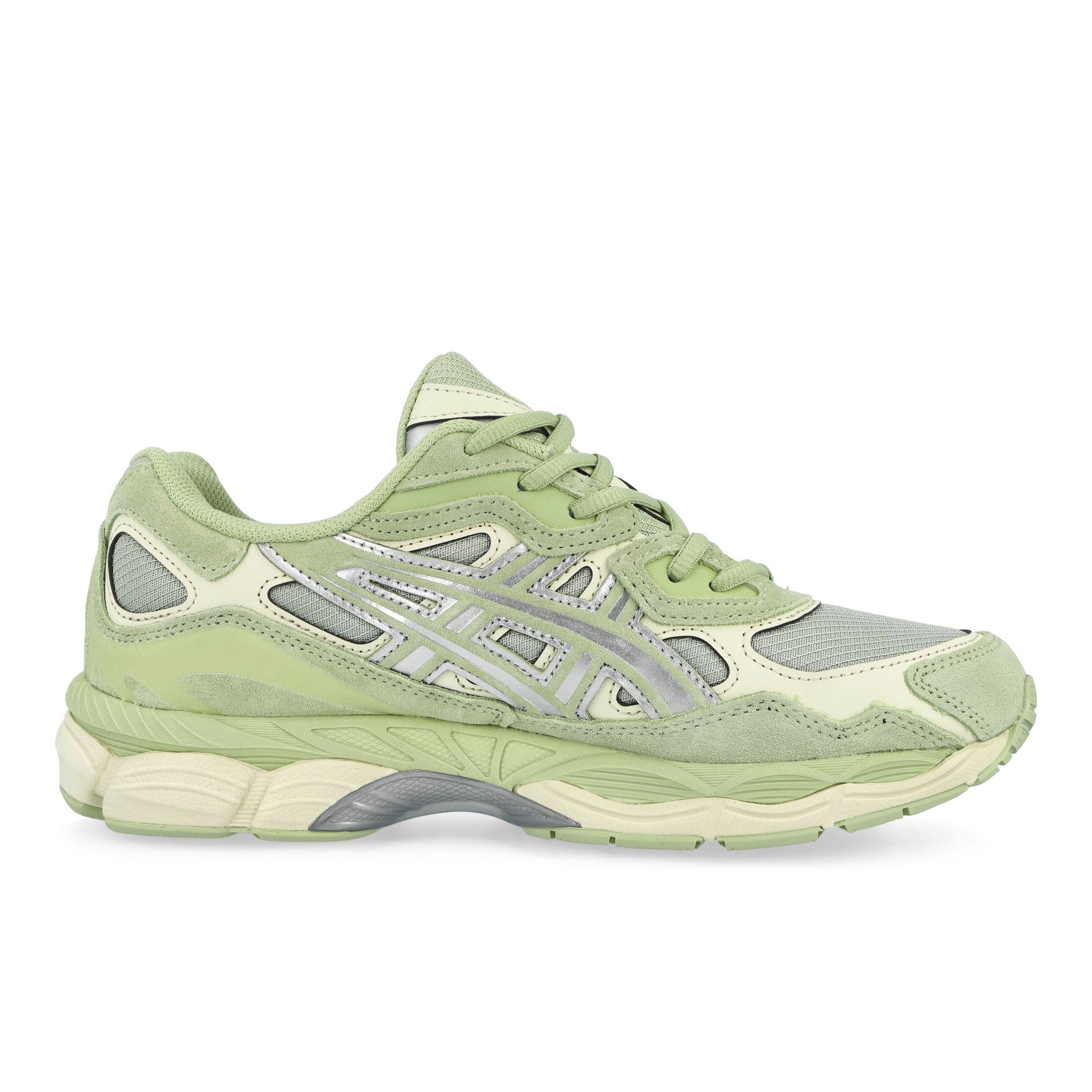 Asics Gel-NYC Sage Frost / Pure Silver Low Top Sneakers 1203A739-301 Silhouette | Overkill
