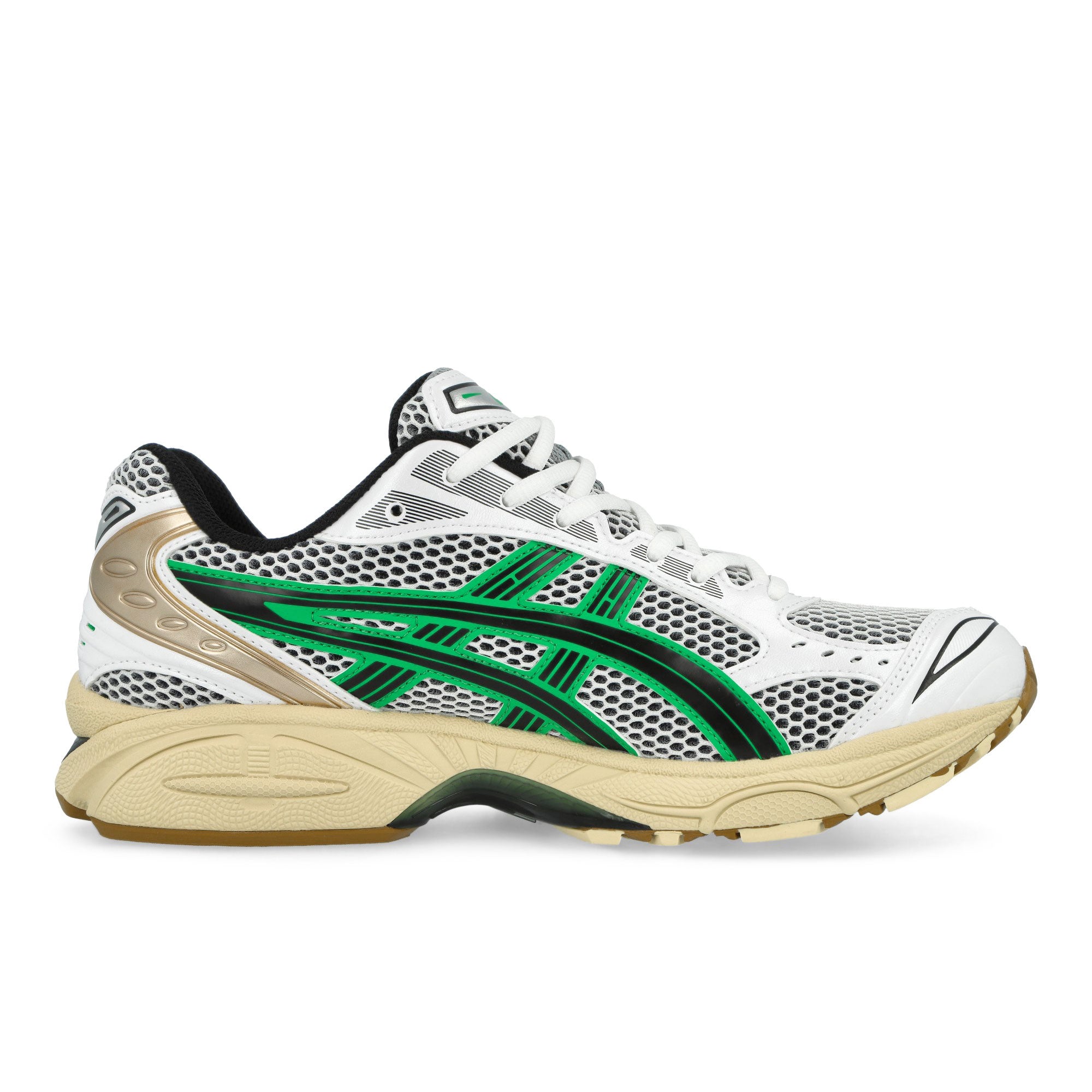 Asics Gel-Kayano 14 White / Hinoki Beige Low Top Sneakers 1203A740-103 Silhouette | Overkill
