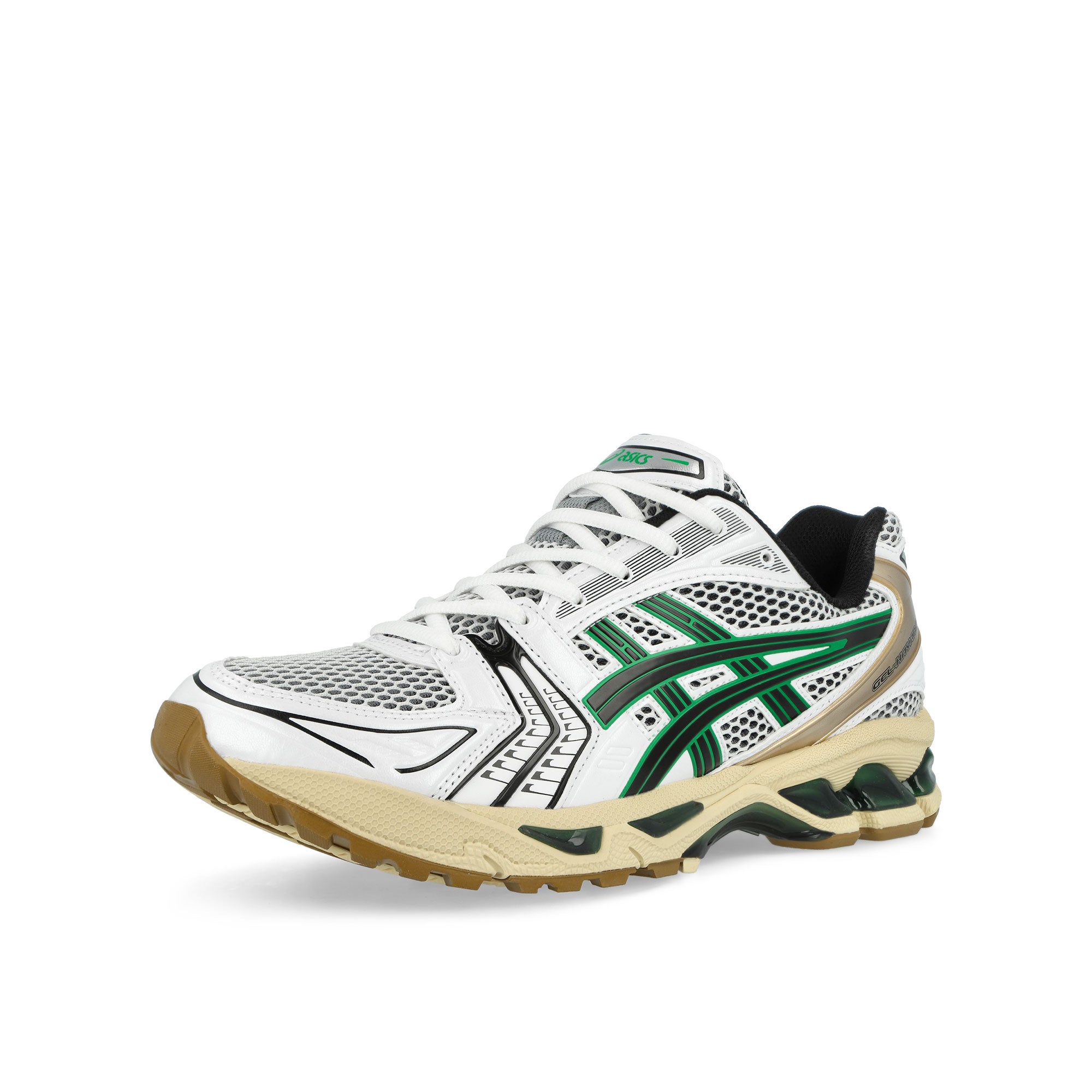 Asics Gel-Kayano 14 White / Hinoki Beige Low Top Sneakers 1203A740-103 Close-up | Overkill
