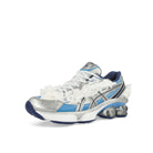 Asics Gel-Kinetic Fluent White / Dive Blue Low Top Sneakers  Close Up | Overkill
