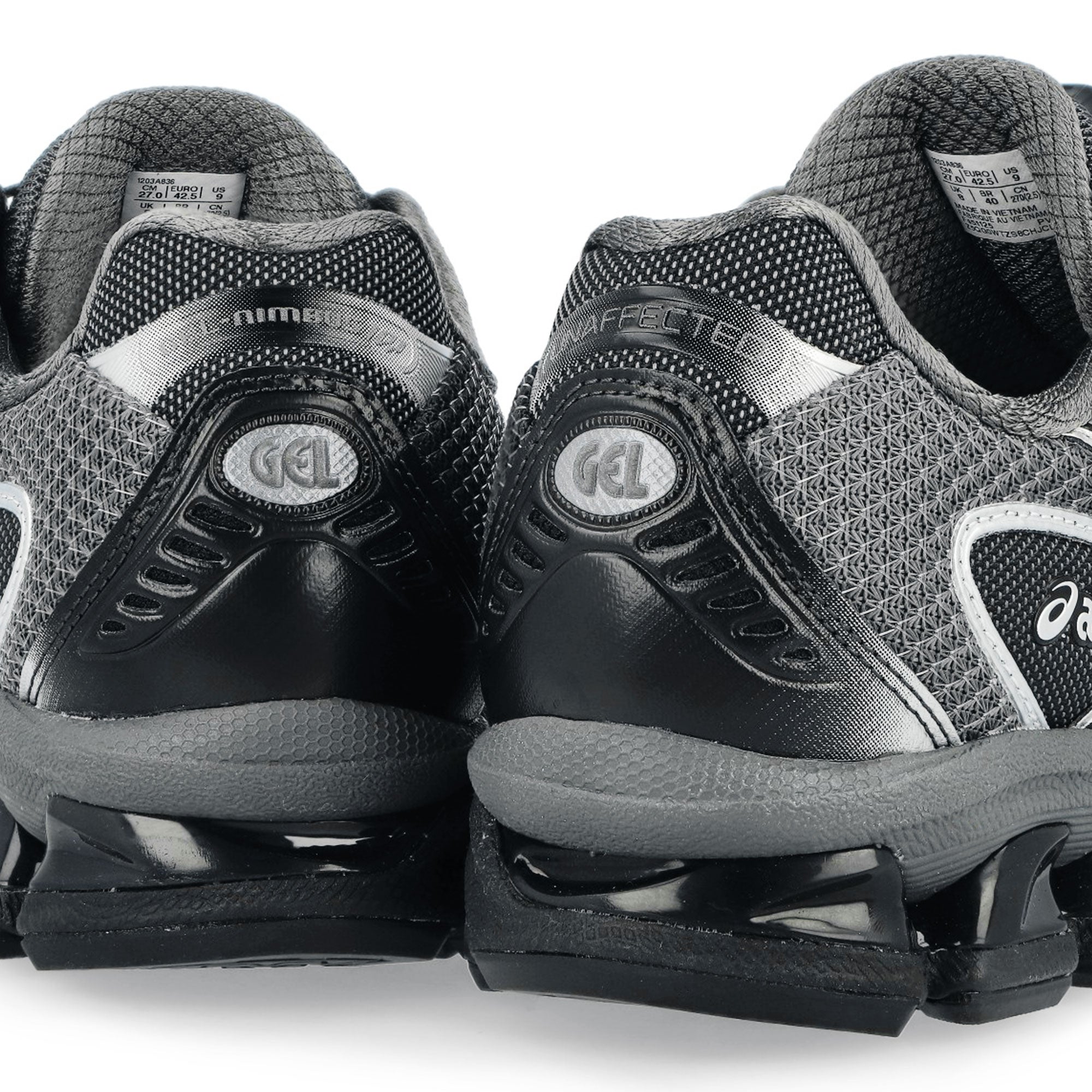 Unaffected x Asics Gel-Nimbus 10.1 Silver / Black Low Top Sneakers 1203A836-020 Detailfoto | Overkill
