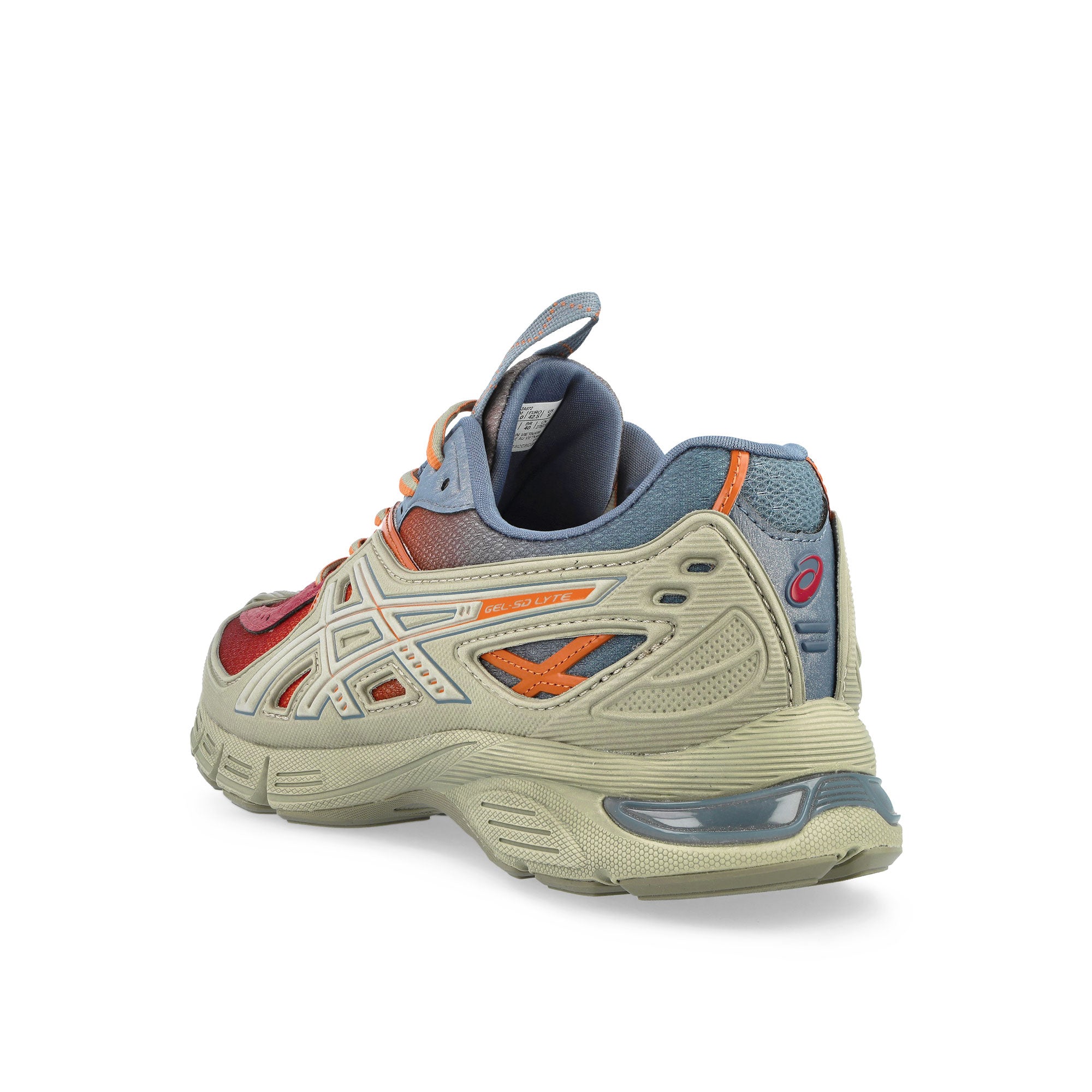 Asics UB13-S GEL-SD-LYTE Olive Grey / Rust Orange Low Top Sneakers 1203A972-301 Material | Overkill
