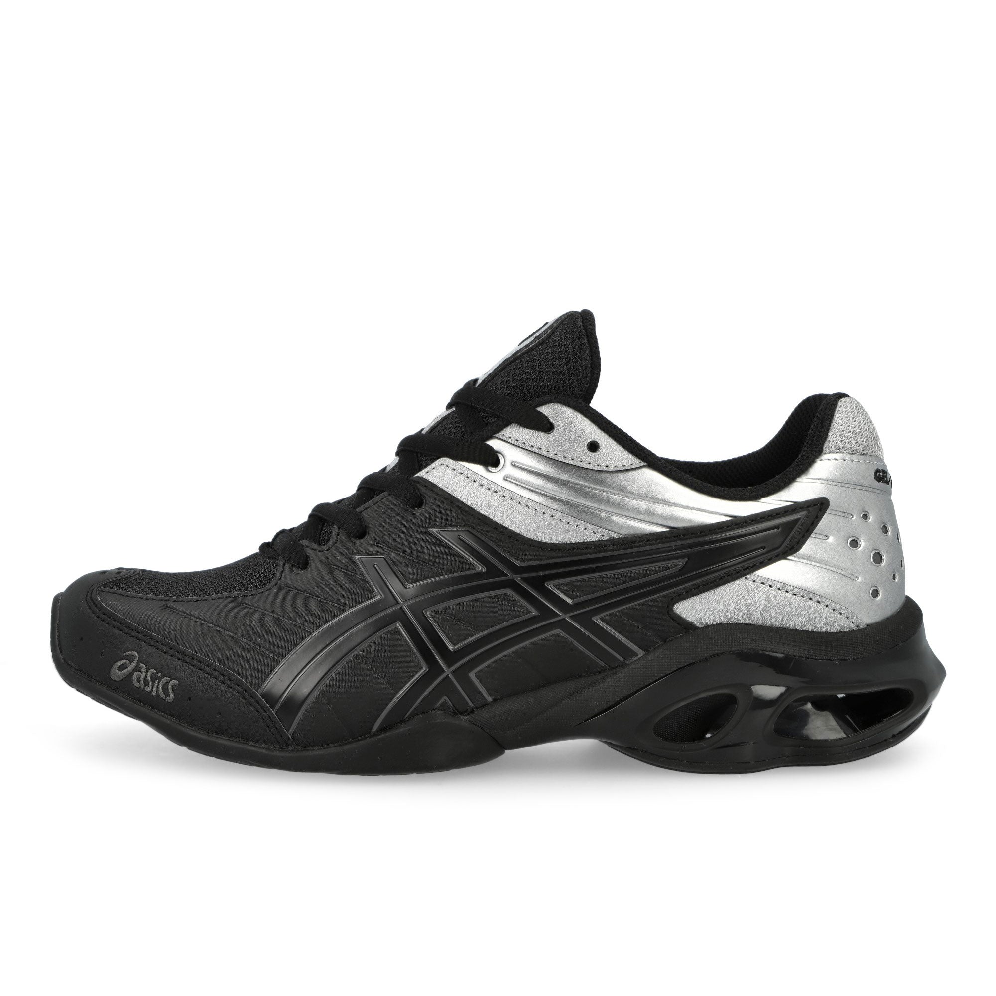 Asics Gel-Kinetic FR Black / Pure Silver Low Top Sneakers 1203B051-001 | Overkill

