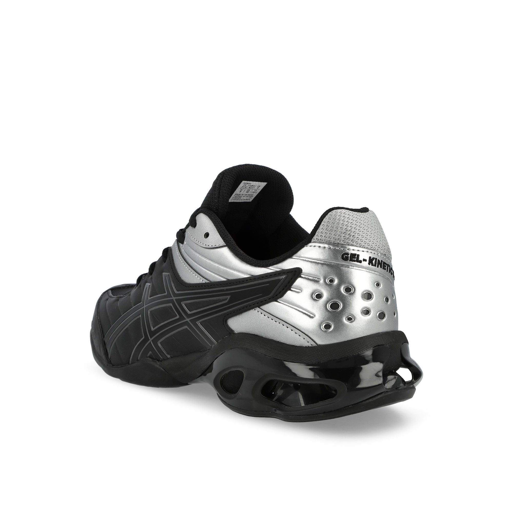 Asics Gel-Kinetic FR Black / Pure Silver Low Top Sneakers 1203B051-001 Material | Overkill
