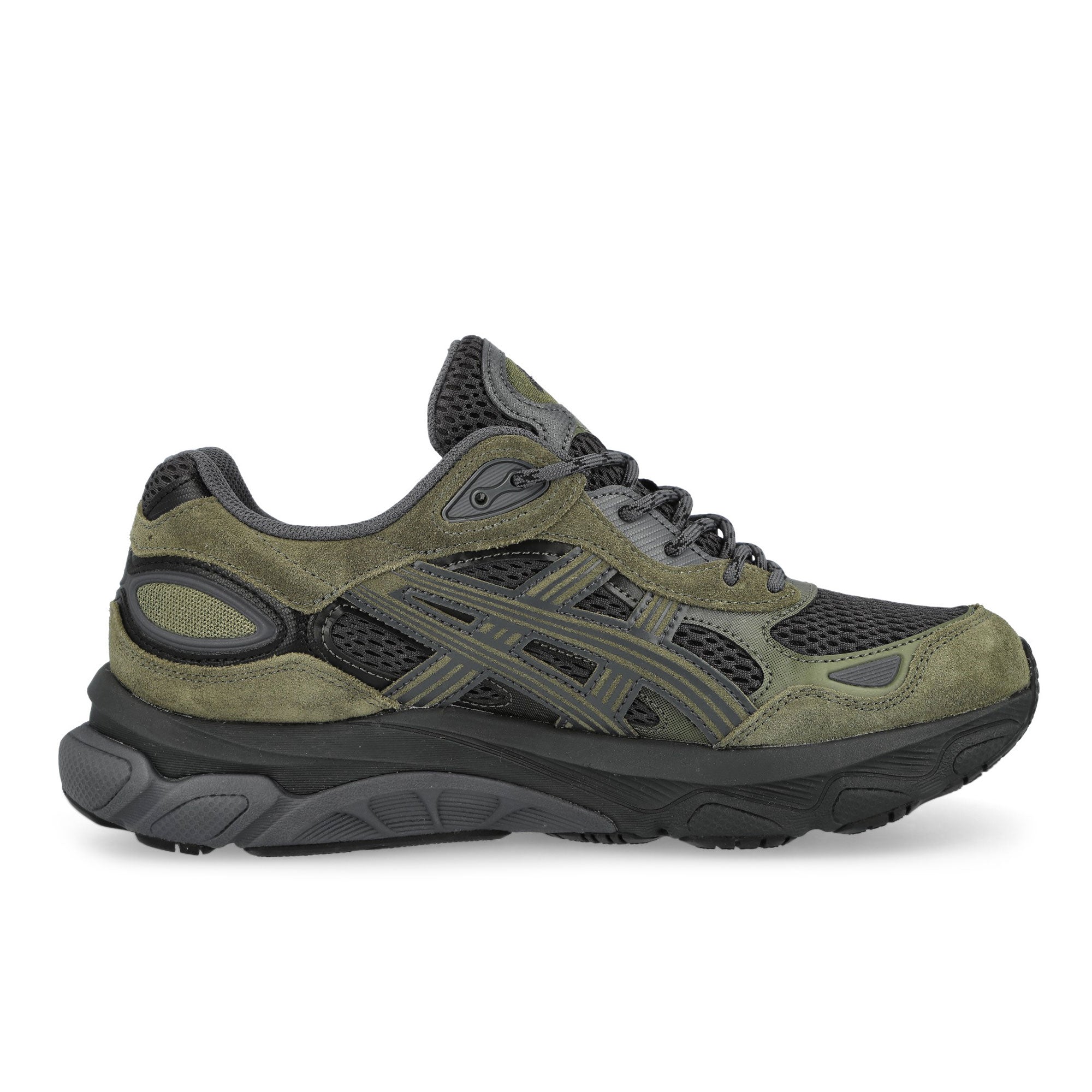 Asics Gel-NYC 2.0 Graphite Grey / Loden Green Low Top Sneakers 1203B080-021 Silhouette | Overkill
