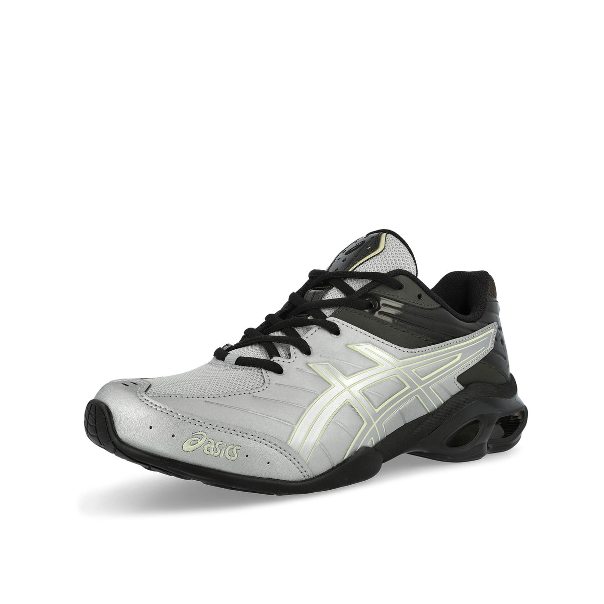 Asics Gel-Kinetic FR Pure Silver / Black Coffee Low Top Sneakers 1203B084-020 Close-up | Overkill
