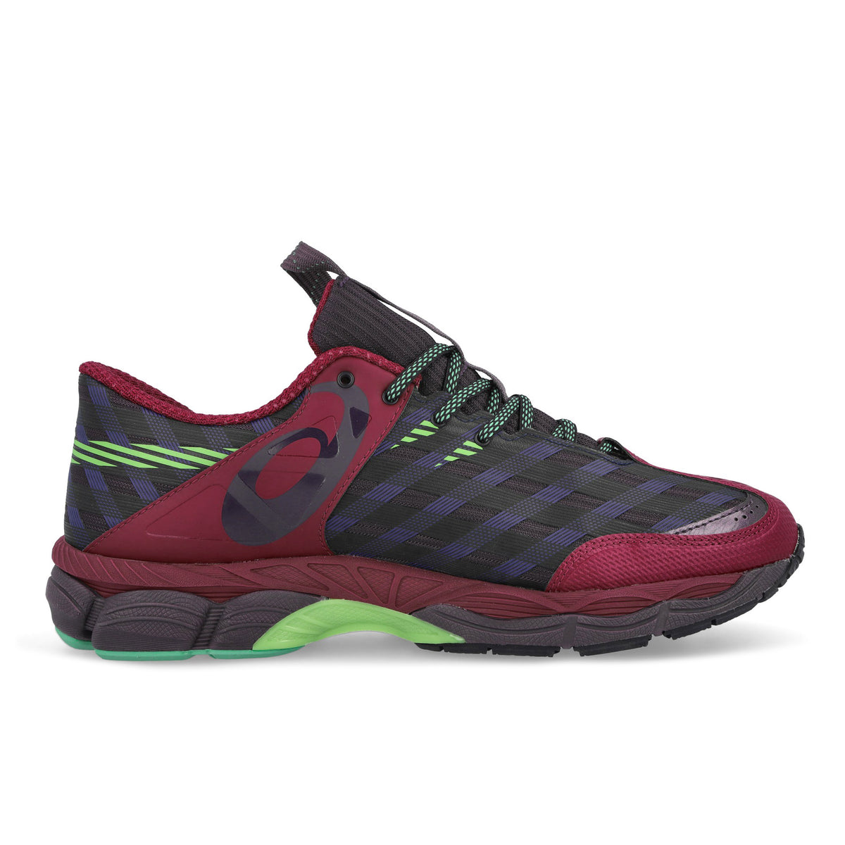 asics US8-S GEL-SJ33 Deep Plum / Fresh Grass sneaker 1203B116-500 Silhouette | Overkill
