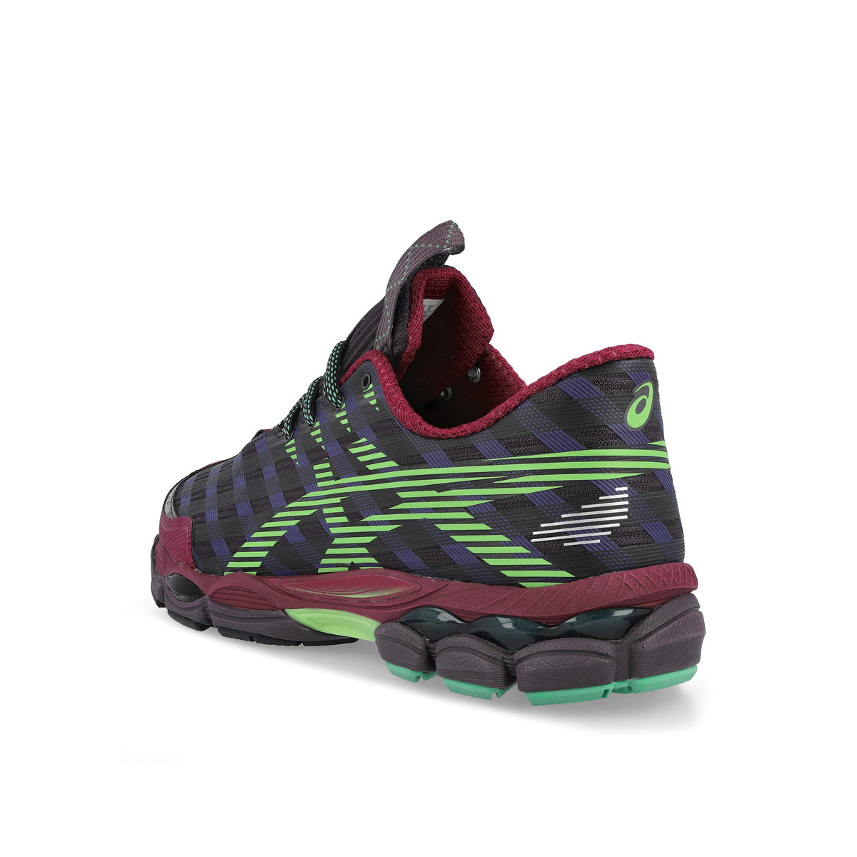 asics US8-S GEL-SJ33 Deep Plum / Fresh Grass sneaker 1203B116-500 Material | Overkill

