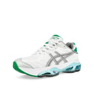 Hidden NY x Asics Gel-Kinetic 2.0 White / Castle Rock Low Top Sneaker 1203B169-100 Close-up | Overkill
