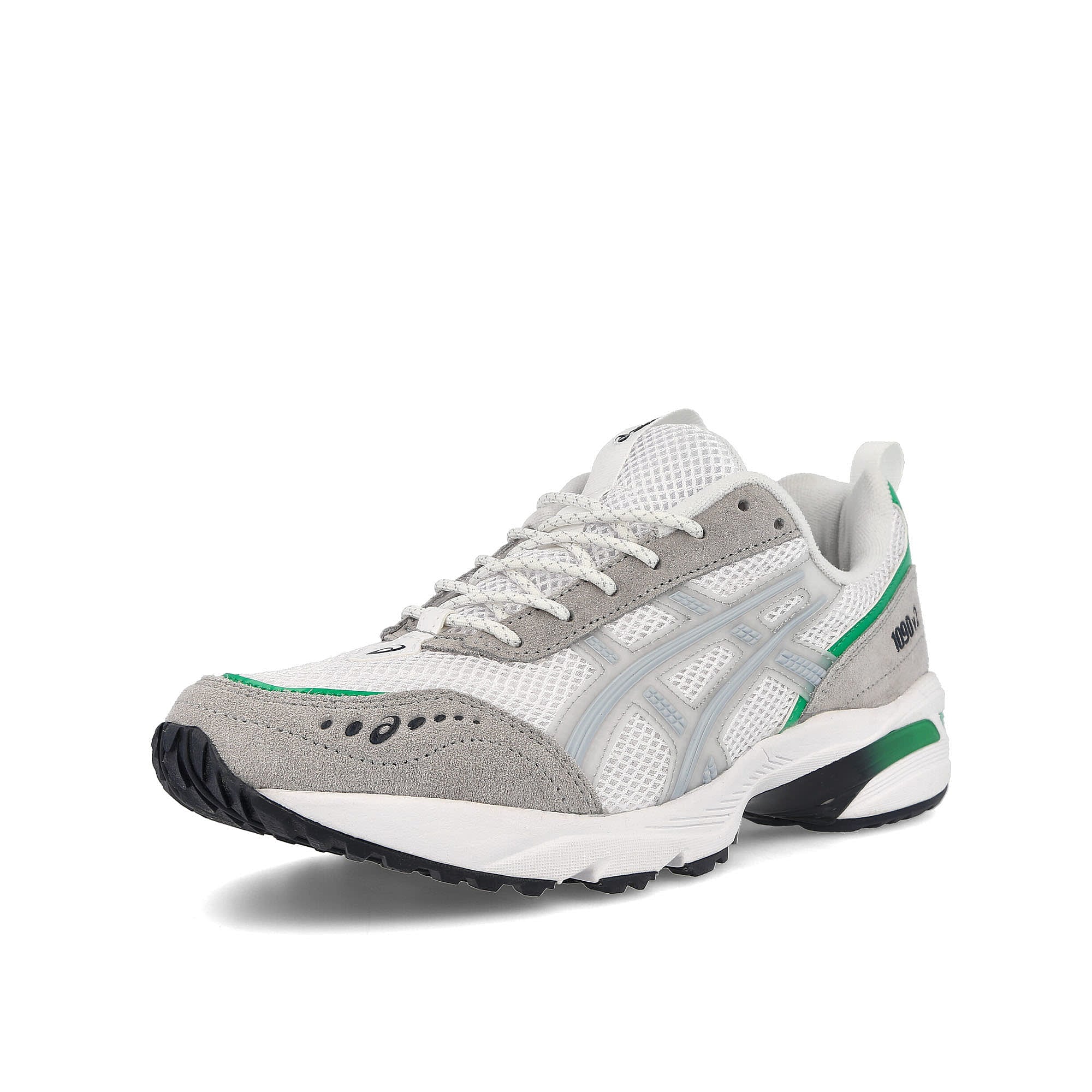 Asics gel-1090v2 White / Glacier Grey Low Top Sneakers  Close Up | Overkill