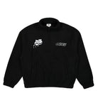 Obey Pulp Mock Neck Pullover Black Sweatshirts 121800512 | Overkill