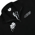 Obey Pulp Mock Neck Pullover Black Sweatshirts Close-up | Overkill