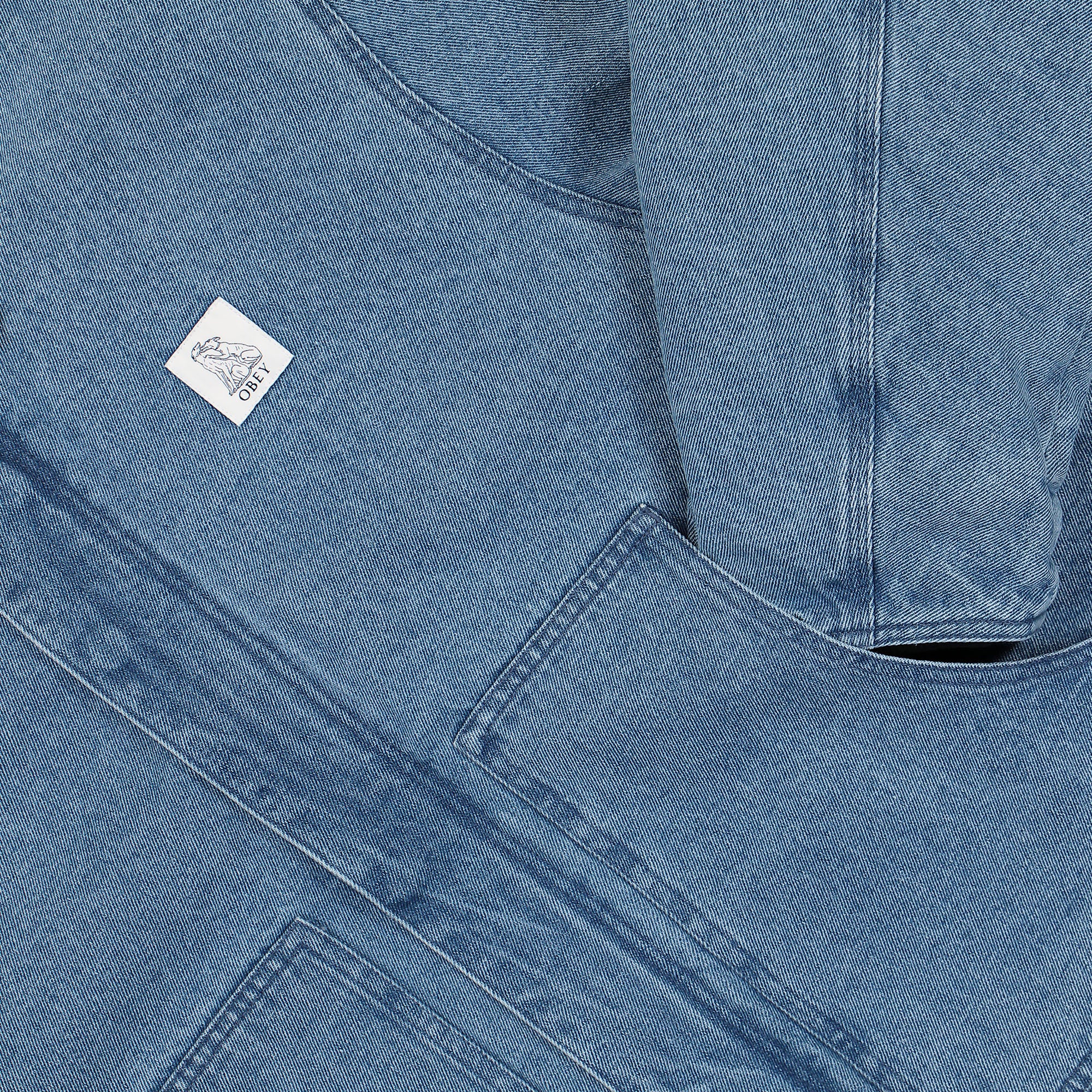 Obey Work Around Jacket Light Indigo Jackets Detailfoto | Overkill