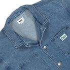 Obey Trenton Chore Jacket Light Indigo Jackets Close-up | Overkill