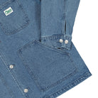 Obey Trenton Chore Jacket Light Indigo Jackets Detailfoto | Overkill