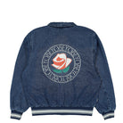 Obey Rose Blouson Jacket Stone Wash Indigo Bomber & Varsity Jackets Close-up | Overkill