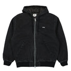 Obey Wiltern Zip Up Hood Faded Black Jackets 121800573-FBL | Overkill