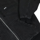 Obey Wiltern Zip Up Hood Faded Black Jackets Detail view 1 | Overkill