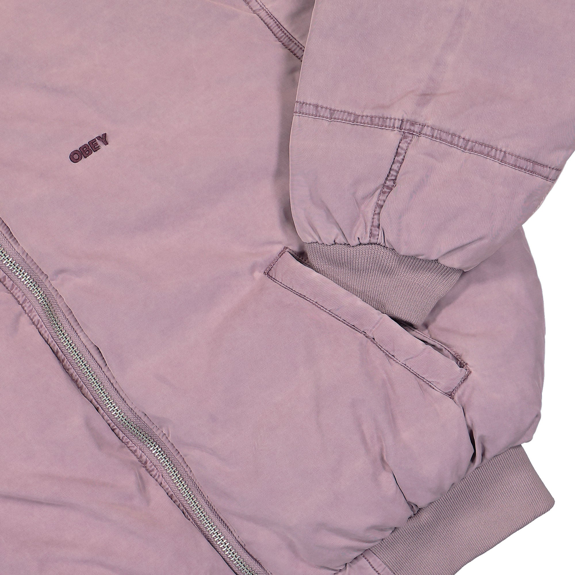 Obey Flight Bomber Potent Purple Bomber & Varsity Jackets Detailfoto | Overkill