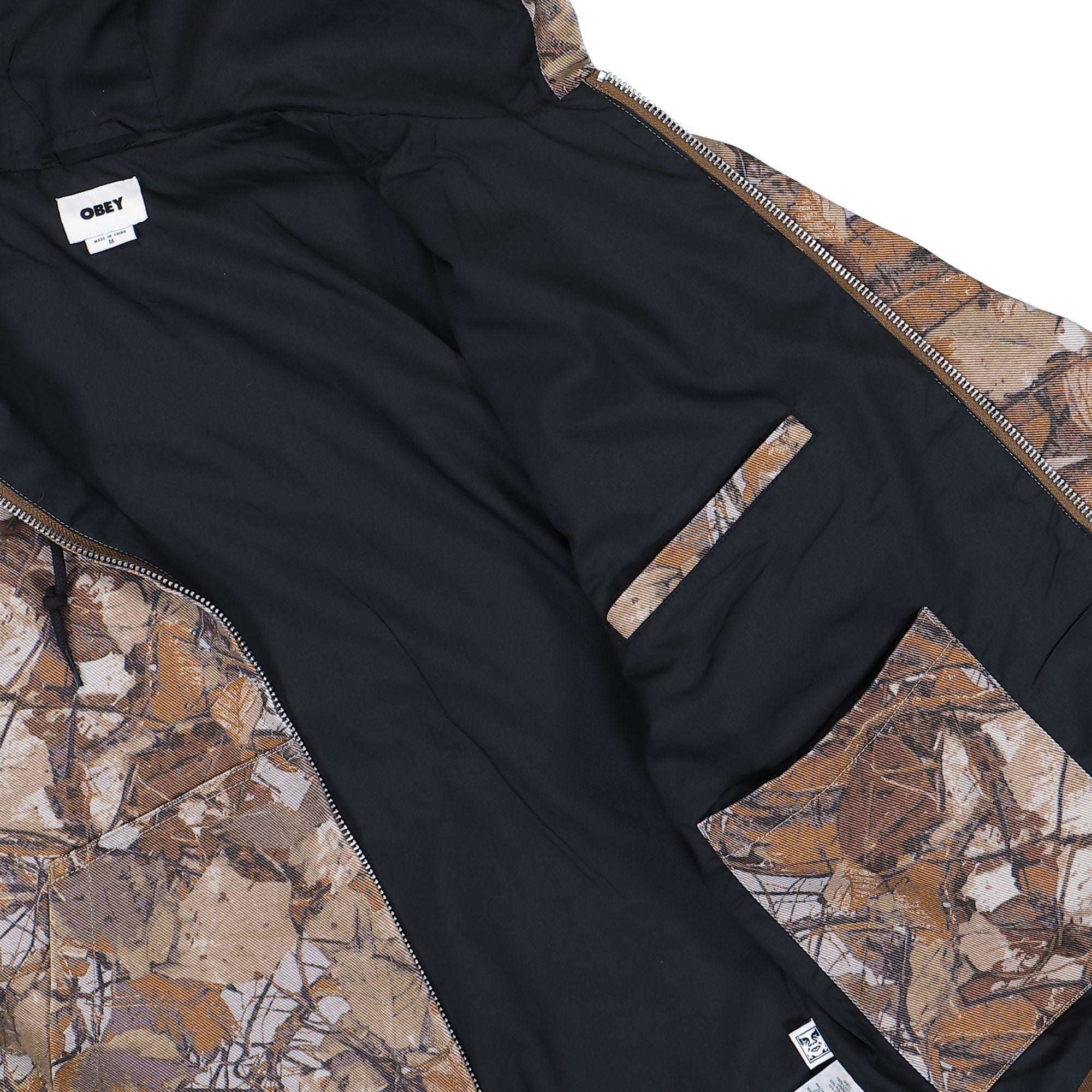 Obey Glen Zip Up Jacket 121800593 / Fence Camo Multi | OVERKILL