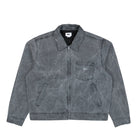 Obey Workman Zip Jacket Black Wrinkle Wash Jackets 121800599 | Overkill
