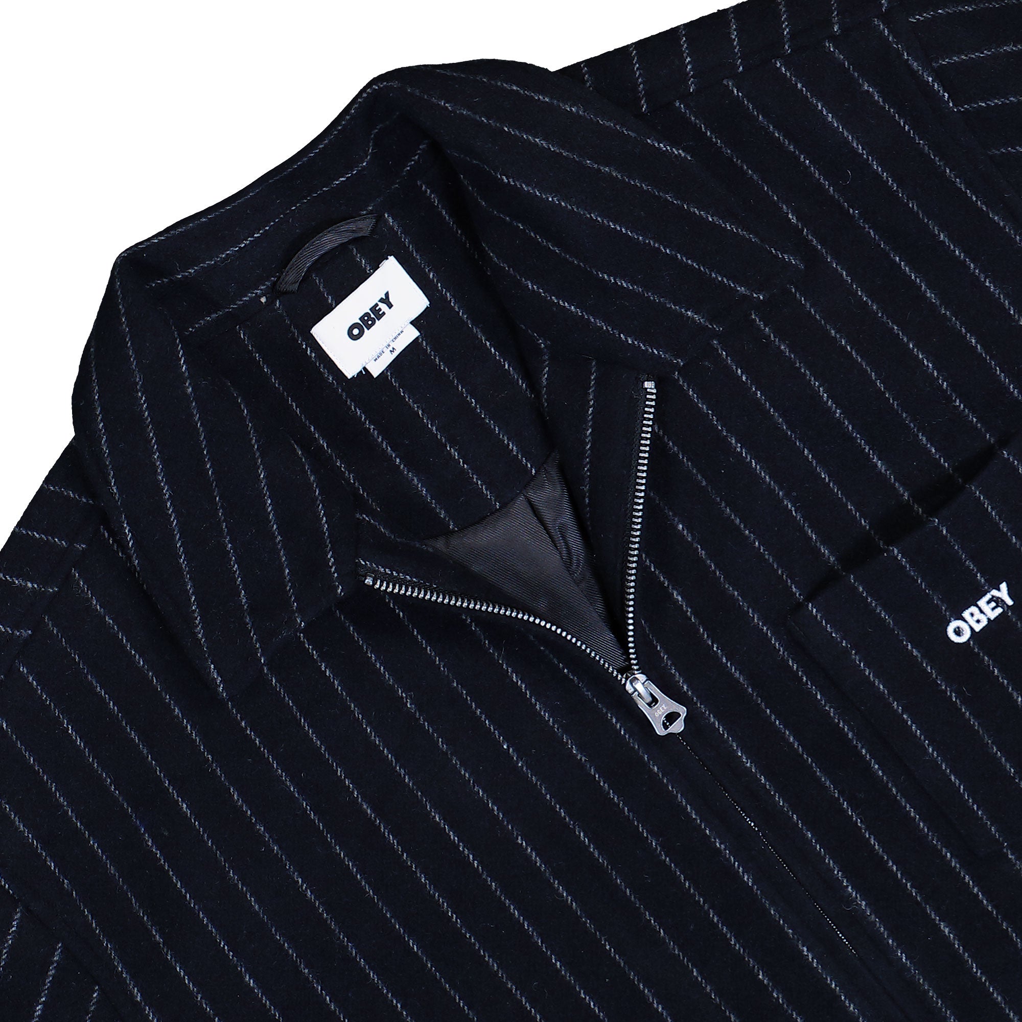 Obey Vernon Zip Jacket 121800609 / Navy Multi | OVERKILL