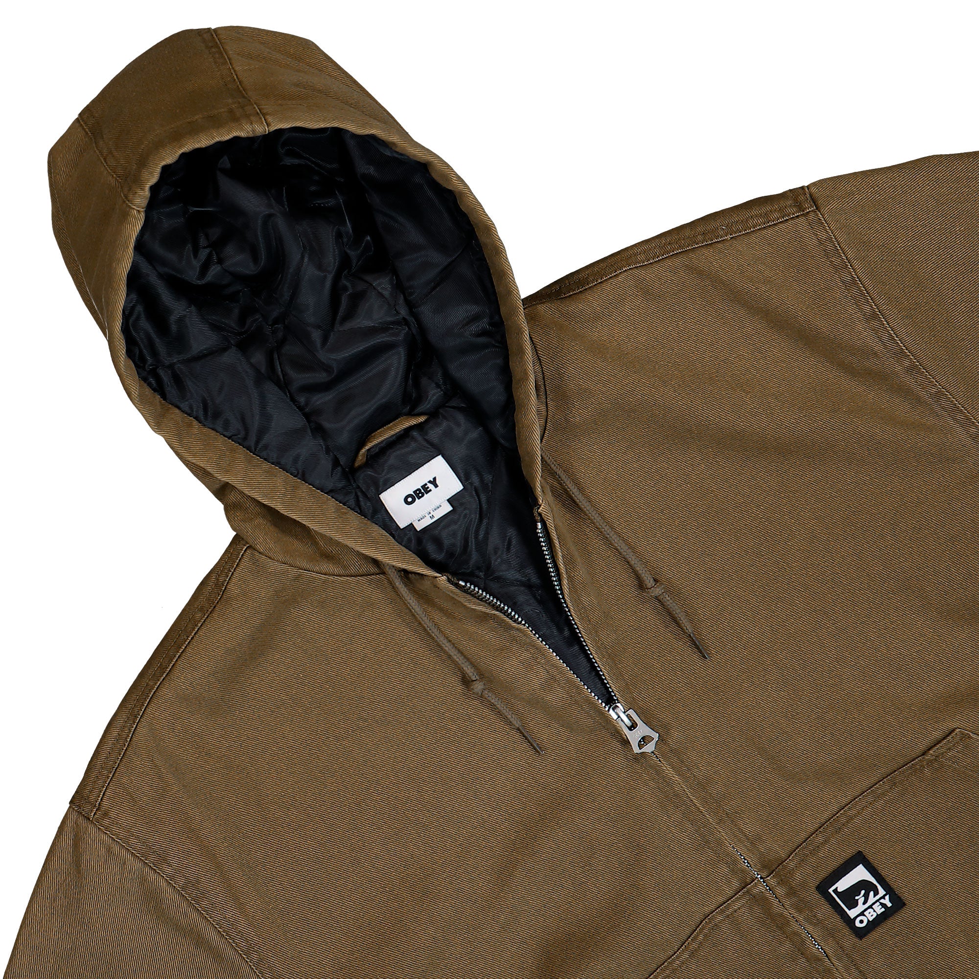 Obey Randy Zip Up Hood 121800612-WRN | OVERKILL