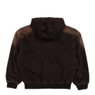 Obey Studded Zip Up Jacket Black Rust Wash Jacket 121800633-BRU Close-up | Overkill
