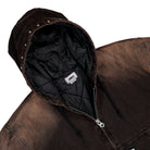 Obey Studded Zip Up Jacket Black Rust Wash Jacket 121800633-BRU Detailfoto | Overkill
