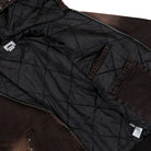 Obey Studded Zip Up Jacket Black Rust Wash Jacket 121800633-BRU Detail View 2 | Overkill
