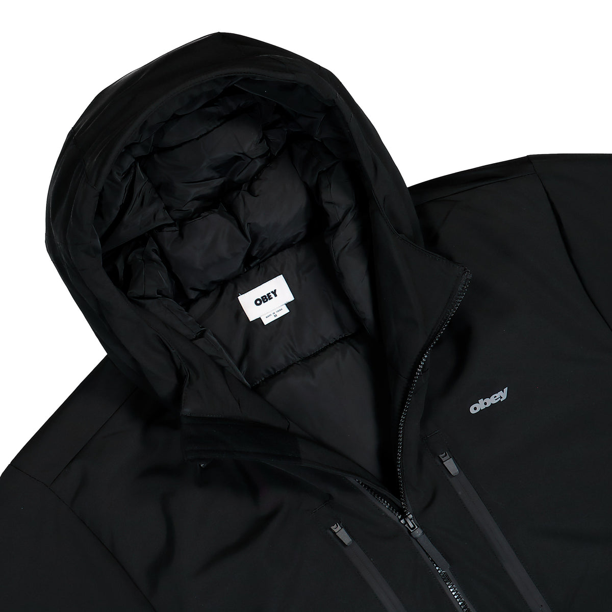 Obey Noctrax Puffer Black    Jacket 121800634-BLK Detailfoto | Overkill
