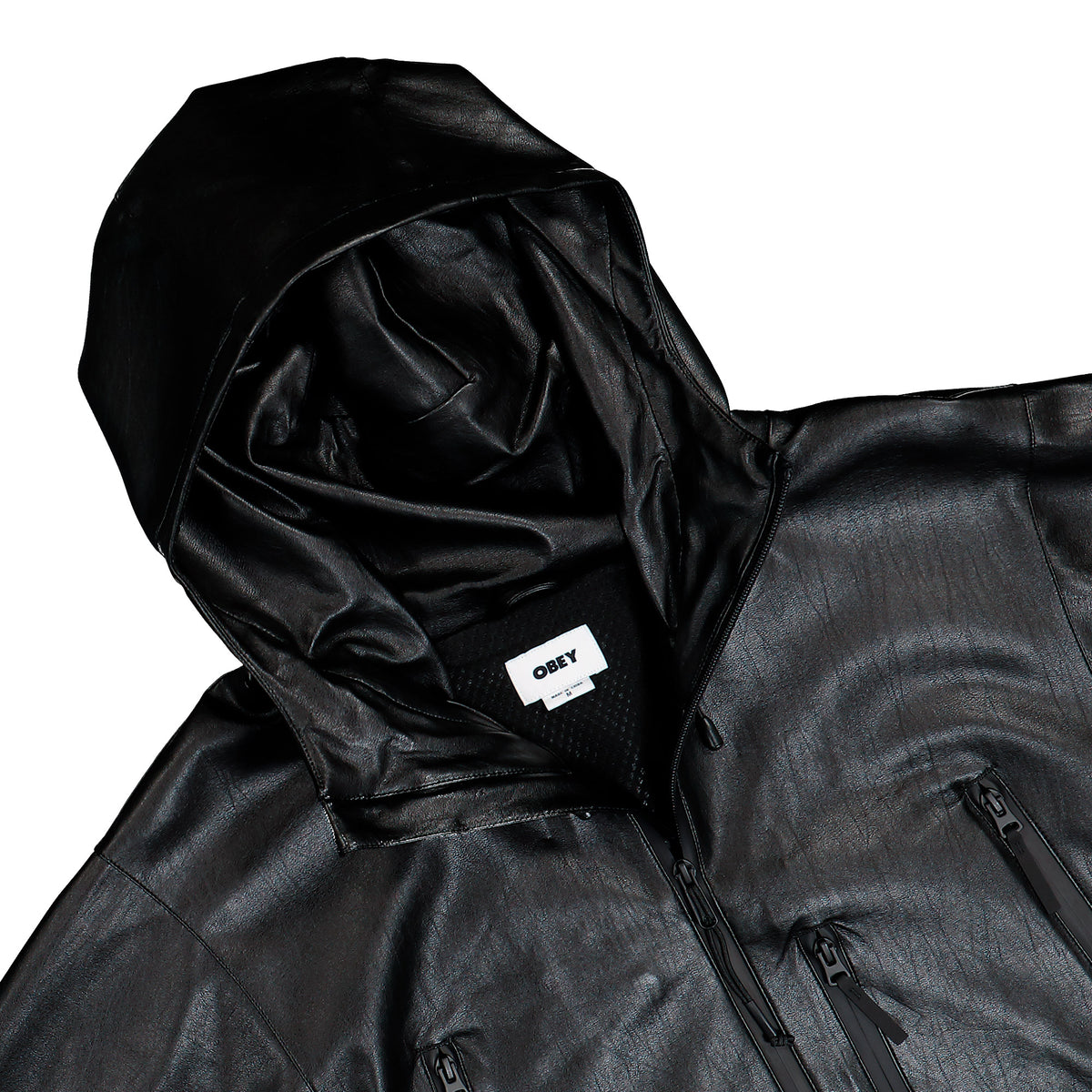 Obey Obsidian PU Jacket Black    Jacket 121800640-BLK Detailfoto | Overkill
