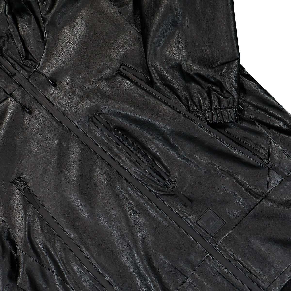 Obey Obsidian PU Jacket Black    Jacket 121800640-BLK Detail View 1 | Overkill
