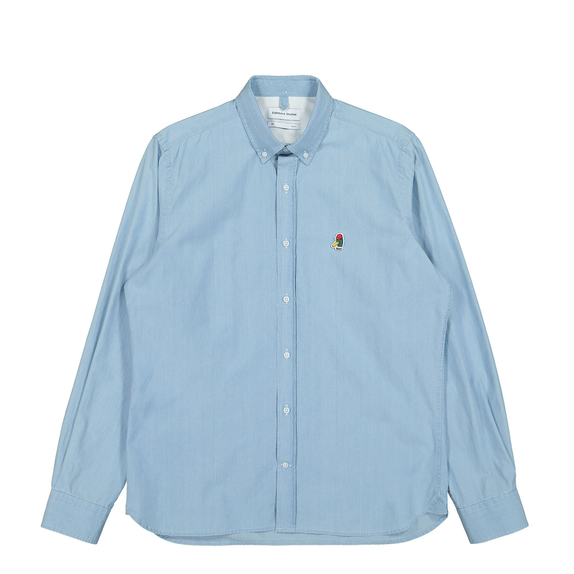 Edmmond Studios Denim Special Duck Shirt Plain Bleach Shirts 122-10-30510 | Overkill