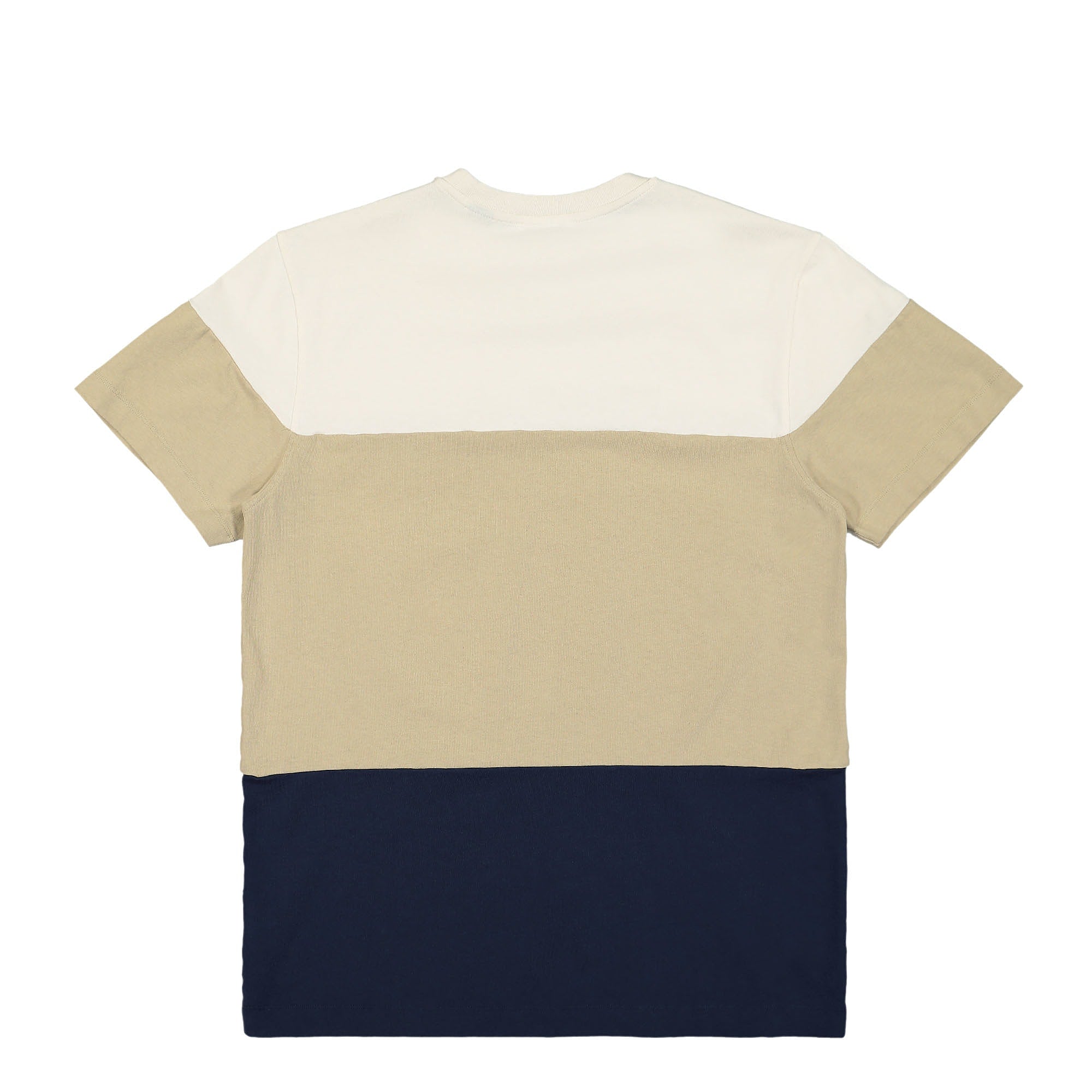 Edmmond Studios Big Stripes T-Shirt Horizontal Stripes Tan T-Shirts Material | Overkill