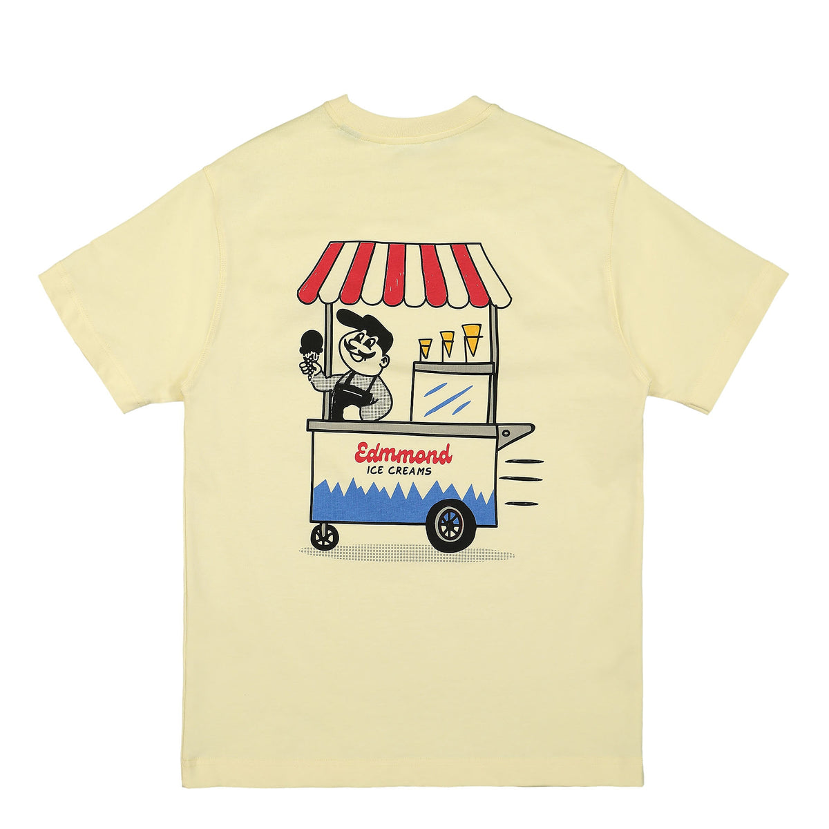 Edmmond Studios Larry T-Shirt Plain Light Yellow T-Shirts Material | Overkill