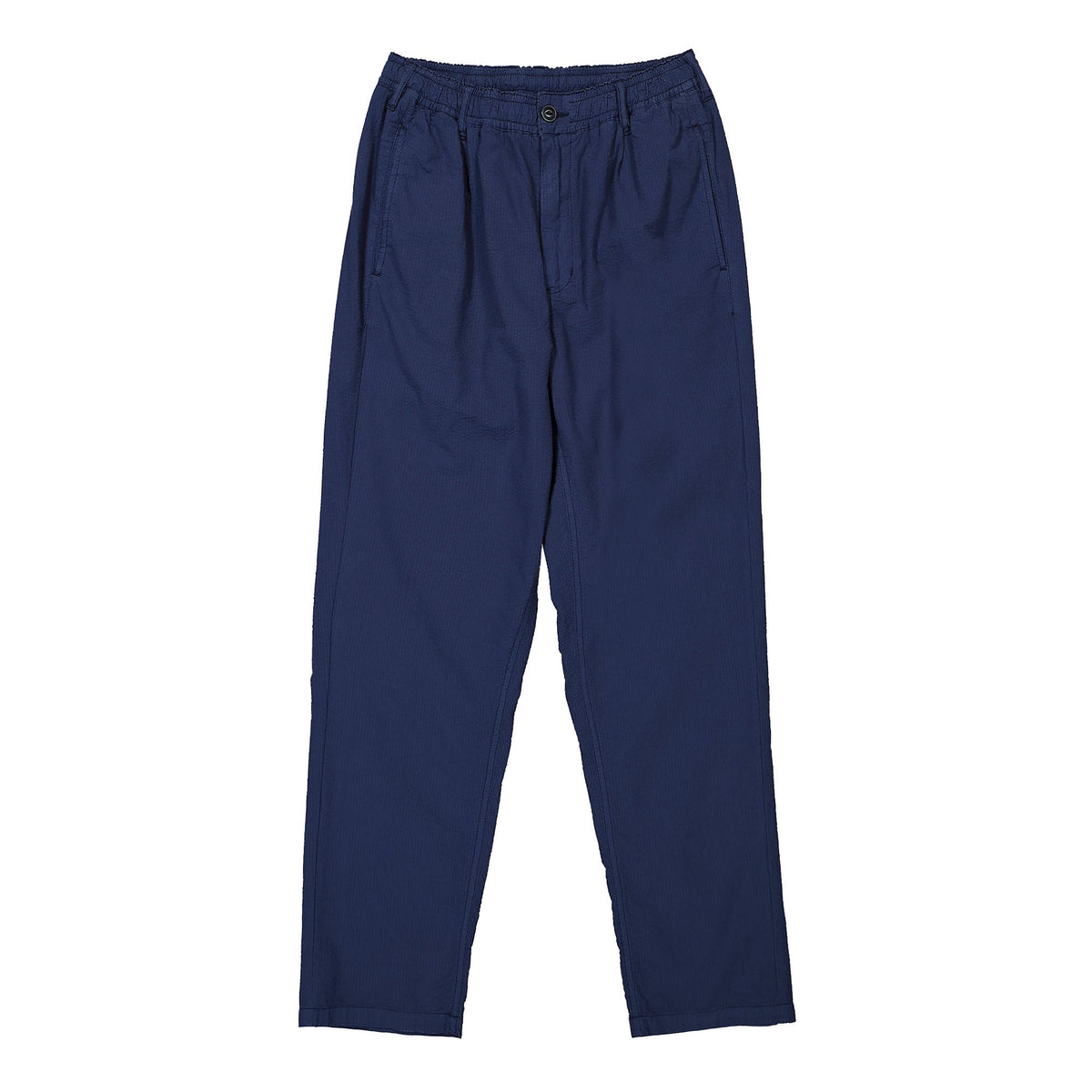 Edmmond Studios Murano Seersucker Pants Plain Navy Casual Pants 122-50-04590 | Overkill