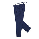 Edmmond Studios Murano Seersucker Pants Plain Navy Casual Pants Close-up | Overkill
