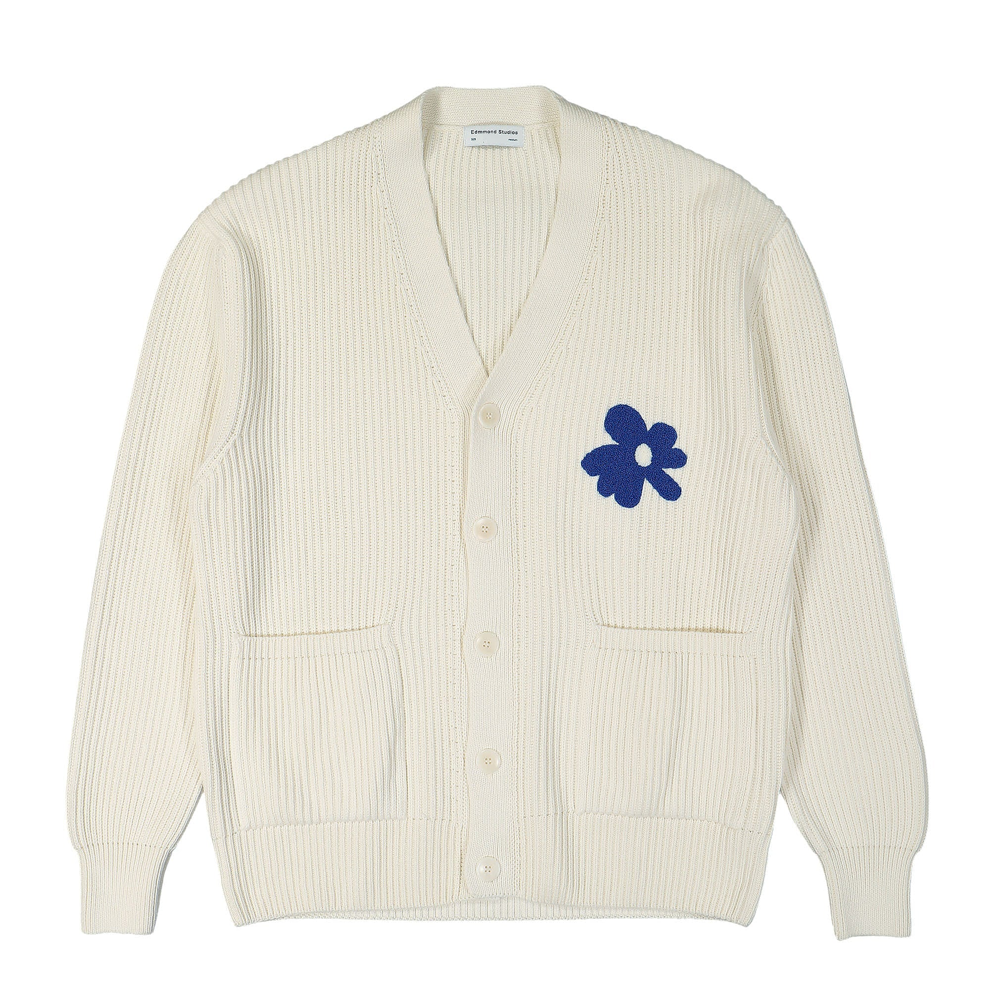 Edmmond Studios Over Cardigan Plain Off White Cardigans 122-60-08010 | Overkill