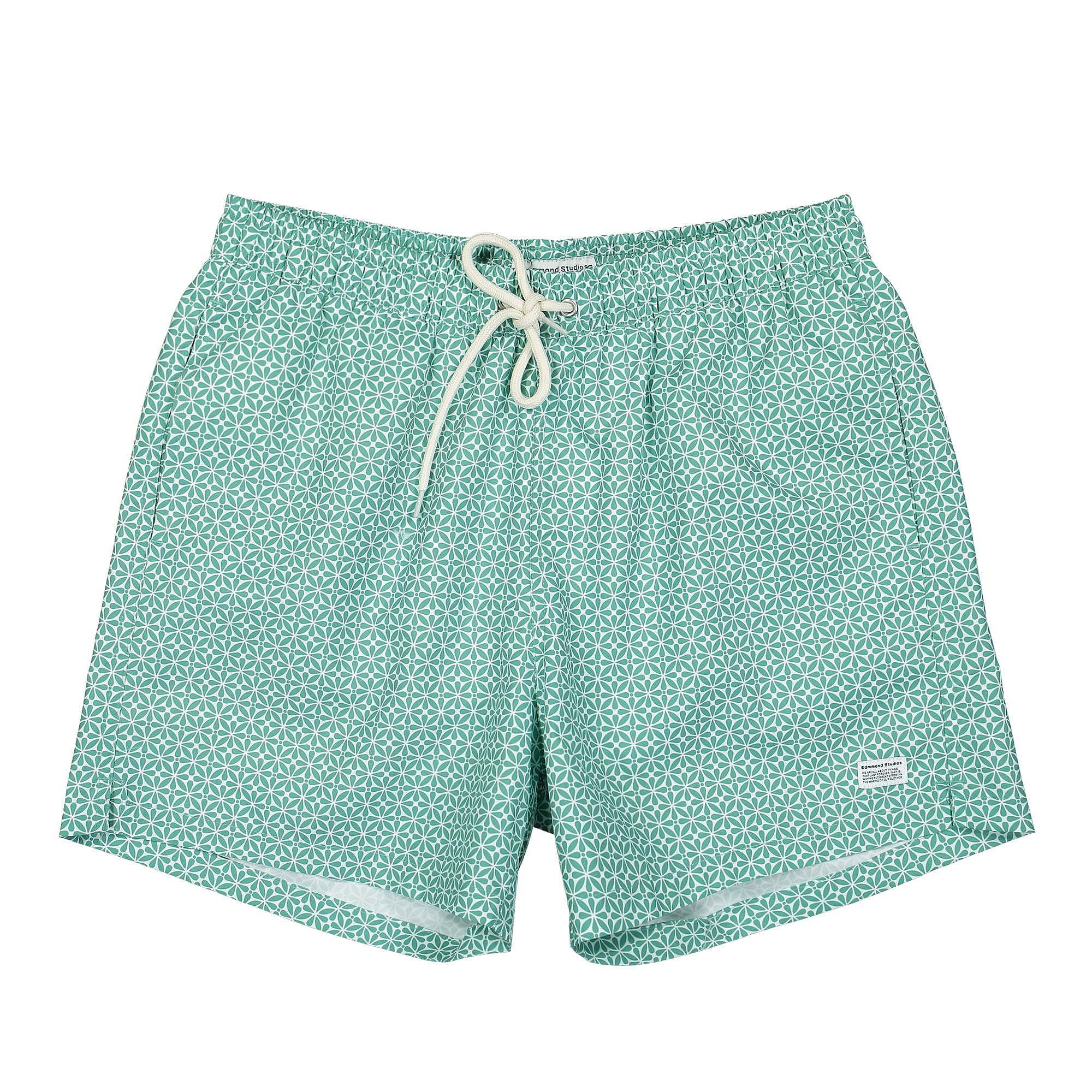Edmmond Studios Classic Peniche Shorts Plain Light Green Shorts 122-70-02610 | Overkill