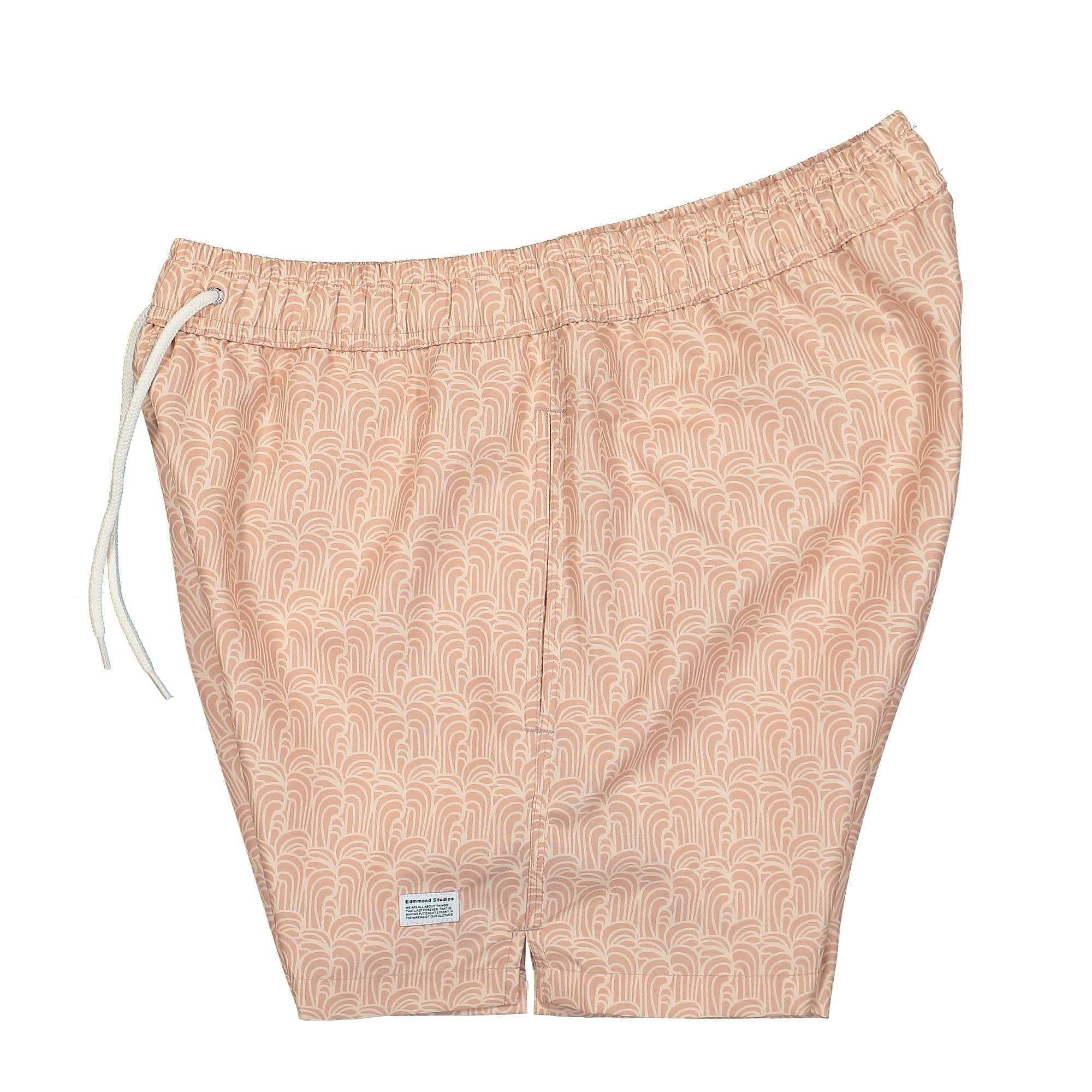 Edmmond Studios Pearsall Short Plain Salmon Shorts Close-up | Overkill