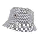 Edmmond Studios Seersucker Bucket Hat Vertical Stripes Ligt Blue Bucket Hats 122-92-07503 | Overkill